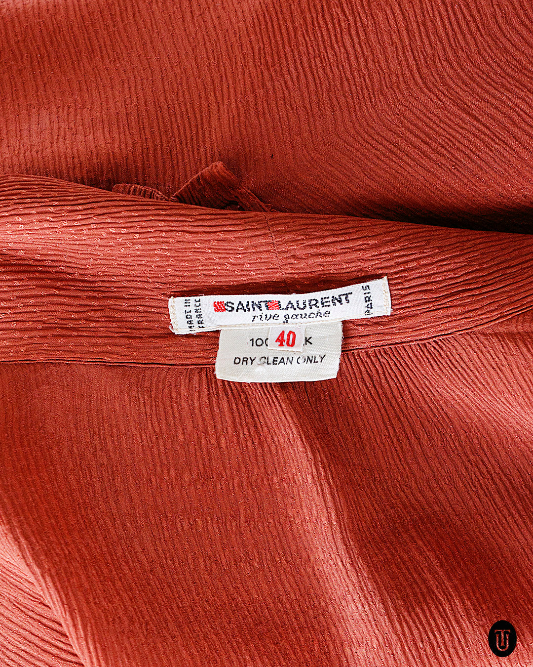 1970s Yves Saint Laurent Rive Gauche Silk Blouse S