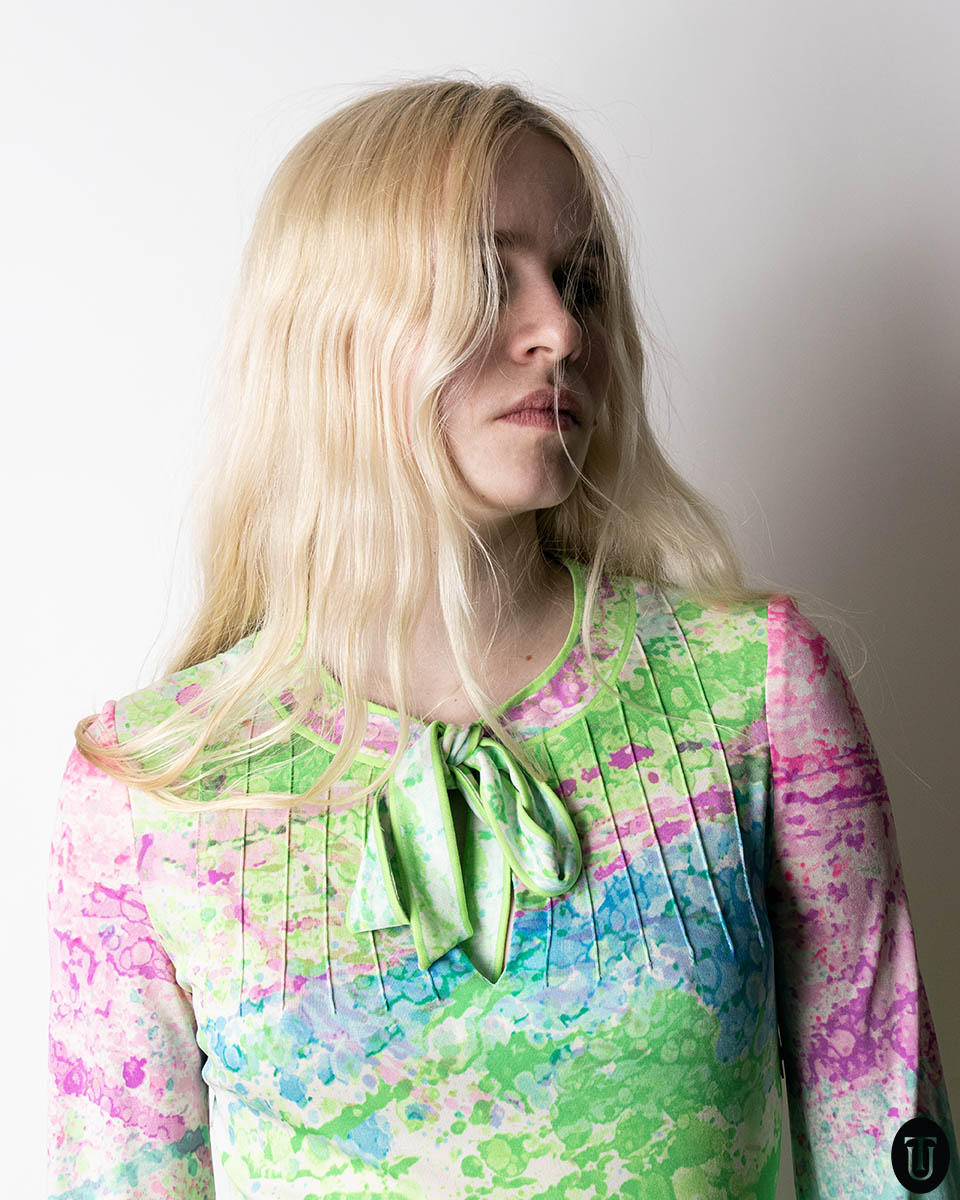 1970s Leonard Printed Silk Jersey Dress S