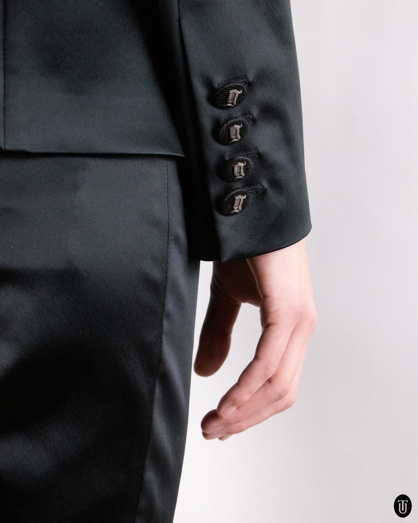 00's Galliano Black Two-piece Set M