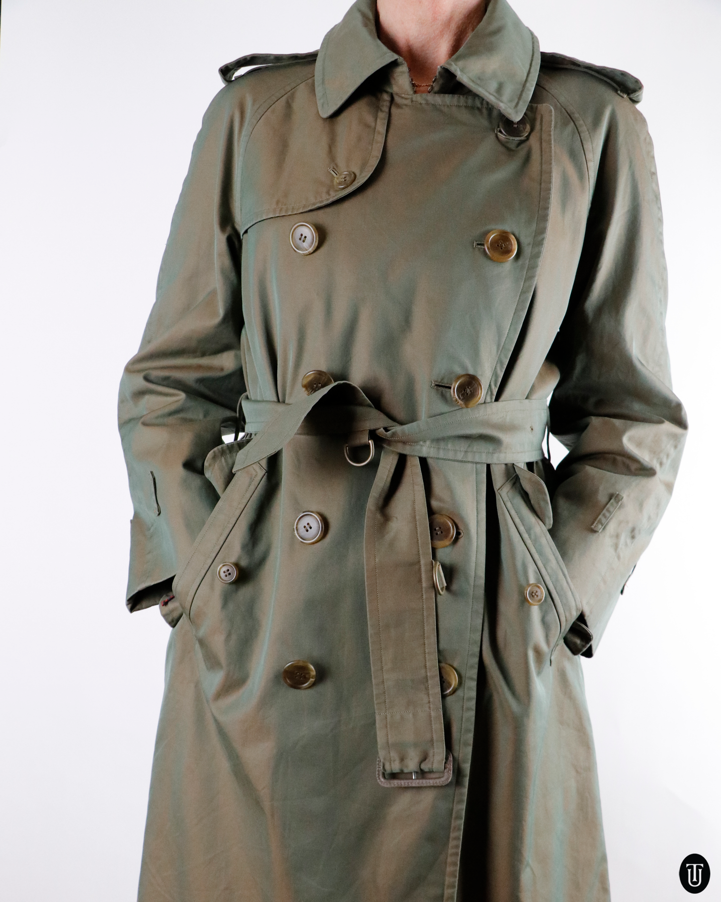 70's Burberry Trench Coat S