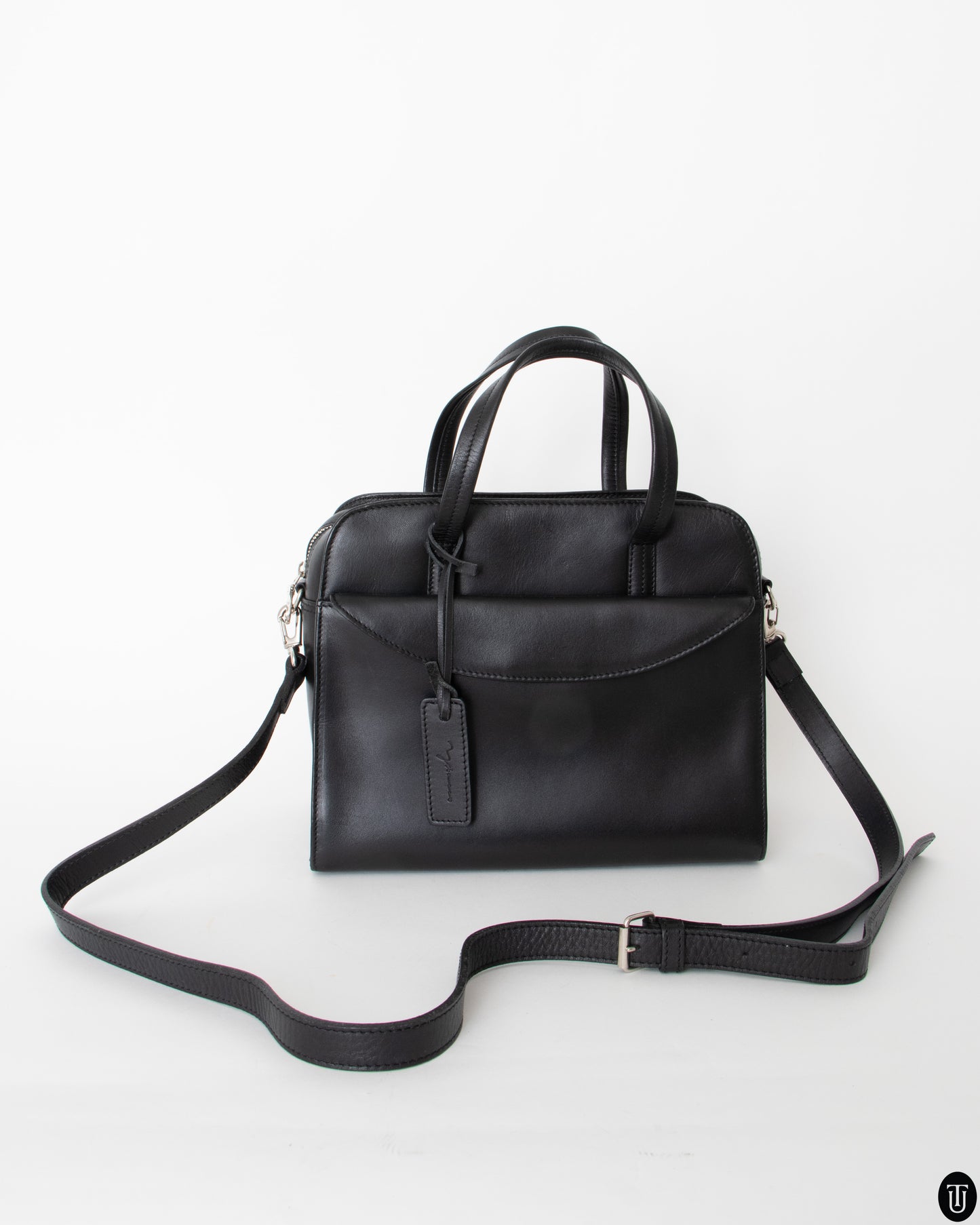 00s Y´saccs Black Leather Handbag