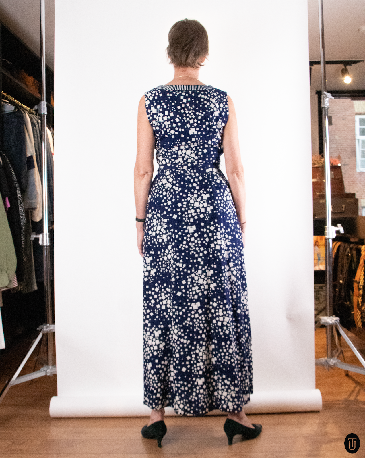 1970's Jean Allen London Cotton Dress M