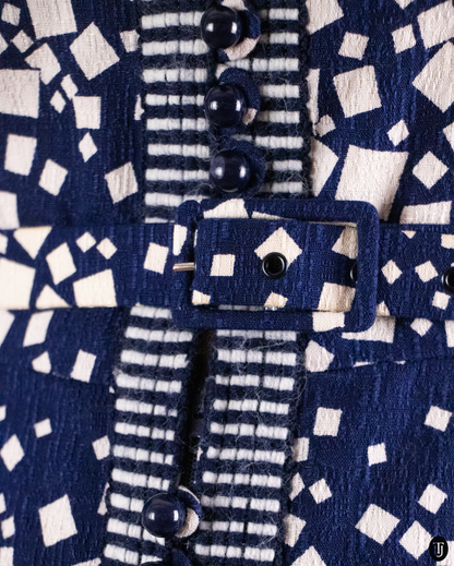 1970's Jean Allen London Cotton Dress M