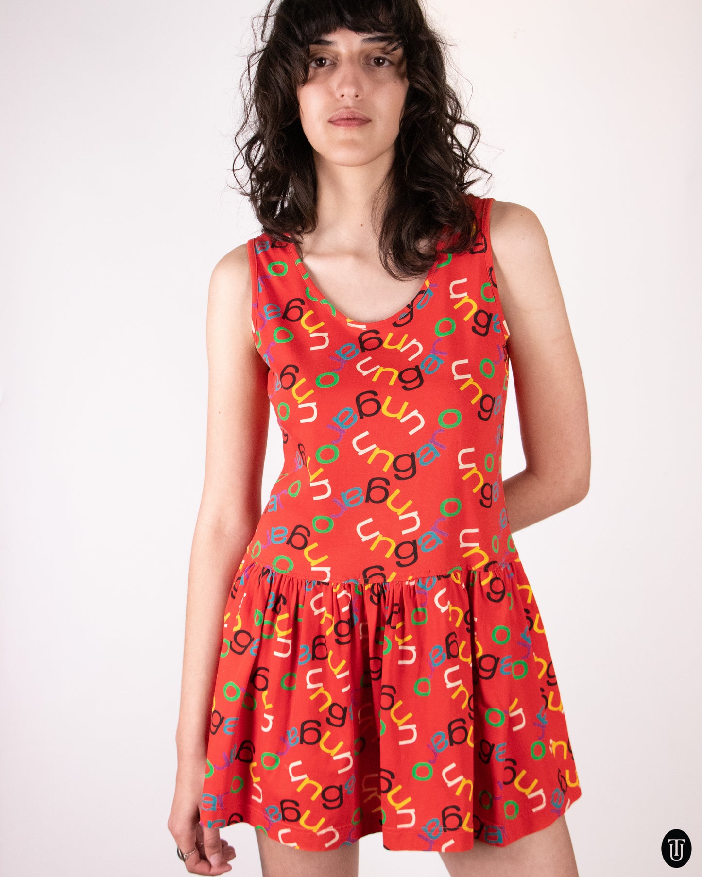 80's Ungaro Skater Dress M