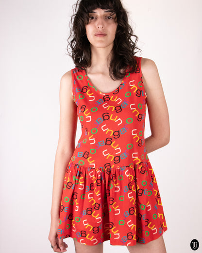 80's Ungaro Skater Dress M