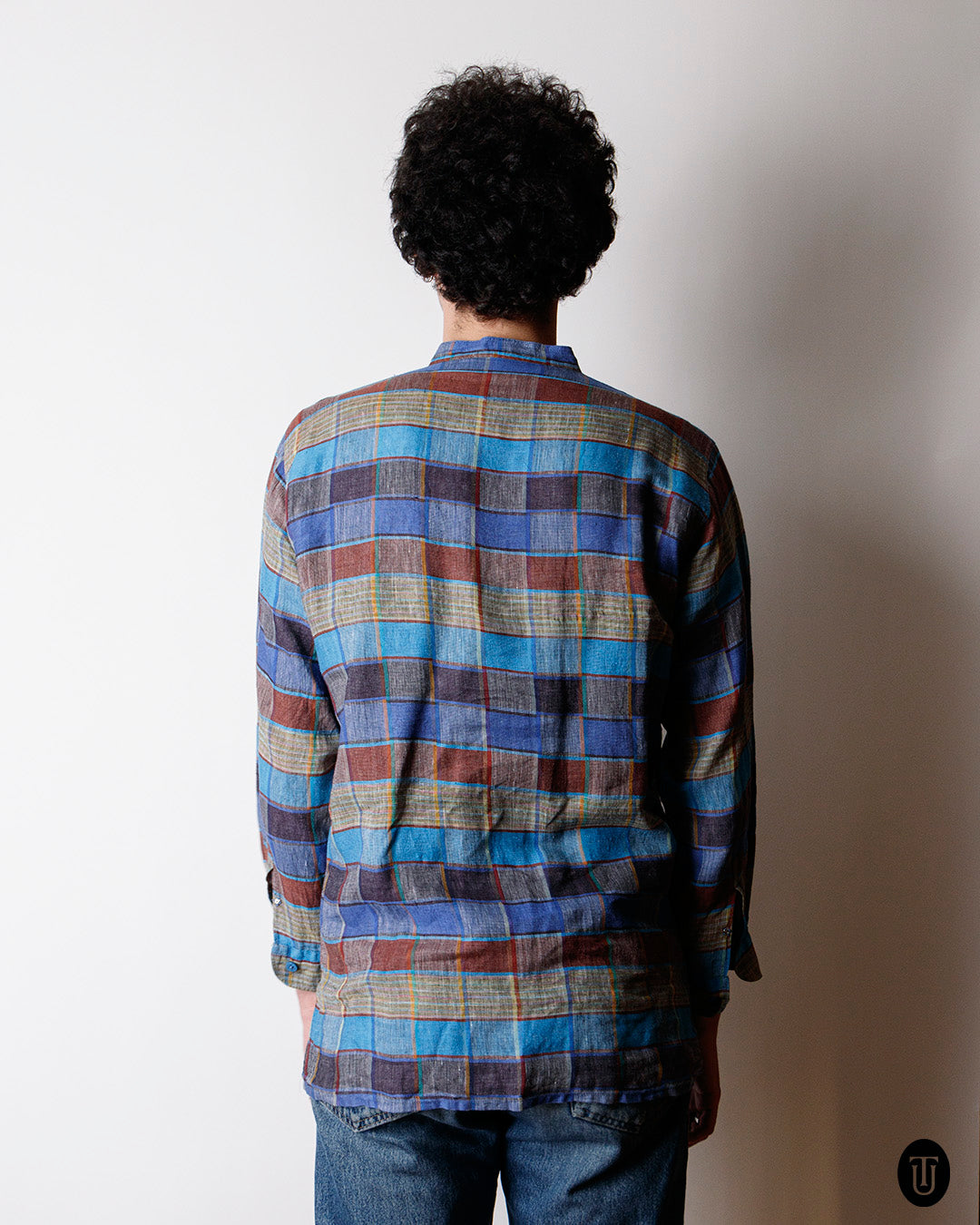 1990s Missoni Checkered Linen Shirt M