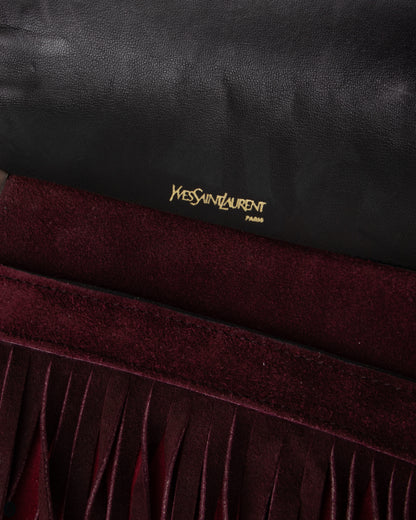 70's Yves Saint Laurent Suede Handbag