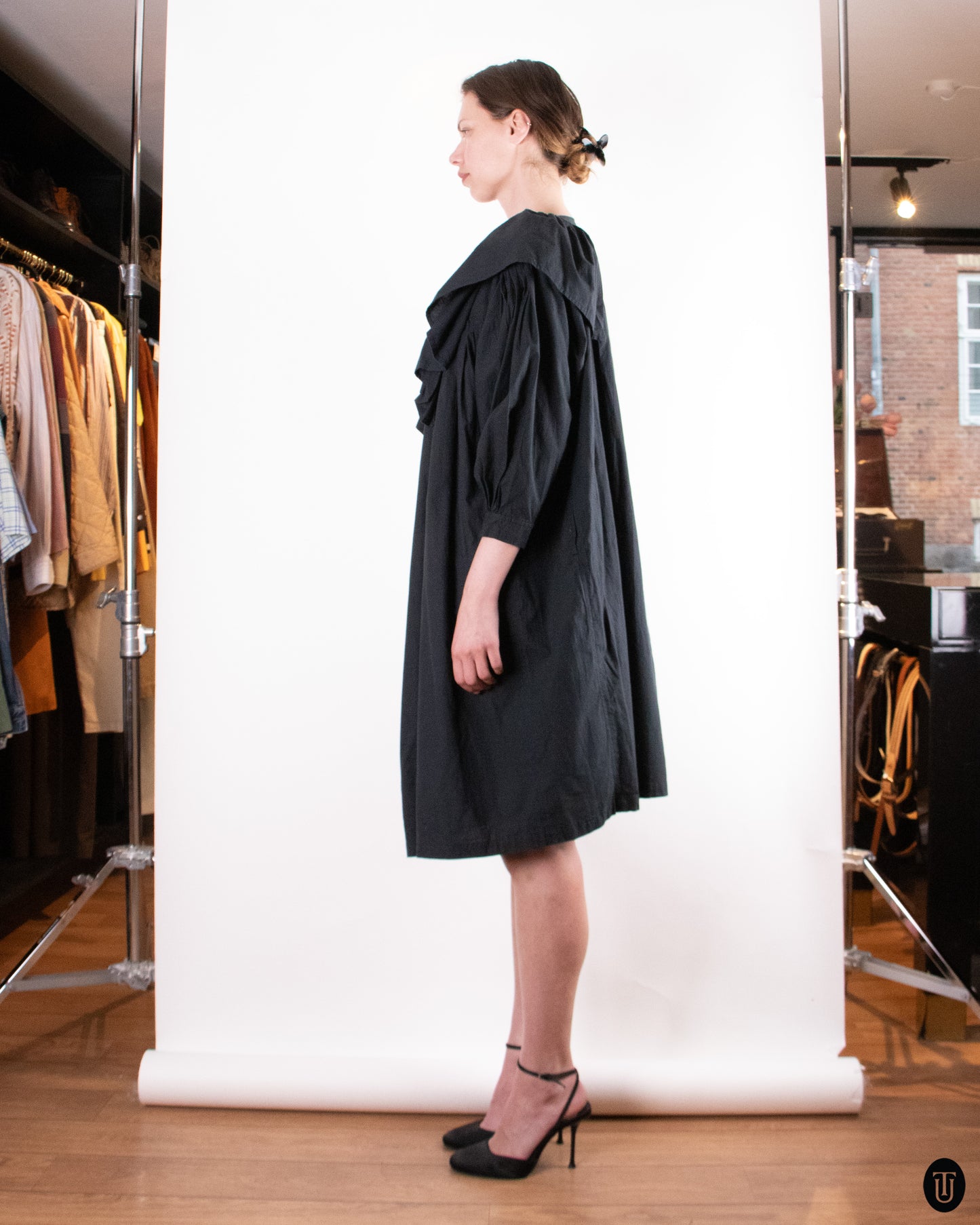 00's Comme Des Garçons Ruffled Boxy Dress M