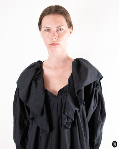 00's Comme Des Garçons Ruffled Boxy Dress M