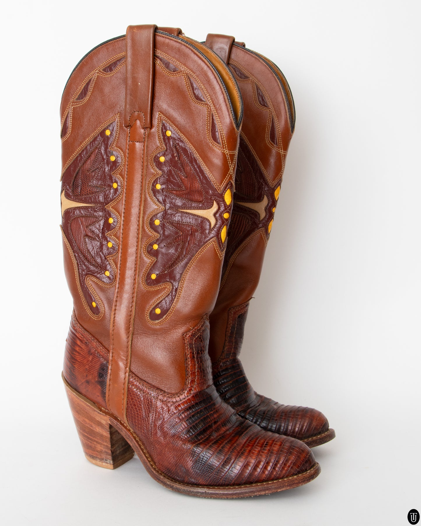 80's American Leather Cowboy Boots