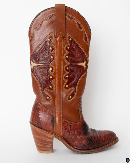 80's American Leather Cowboy Boots