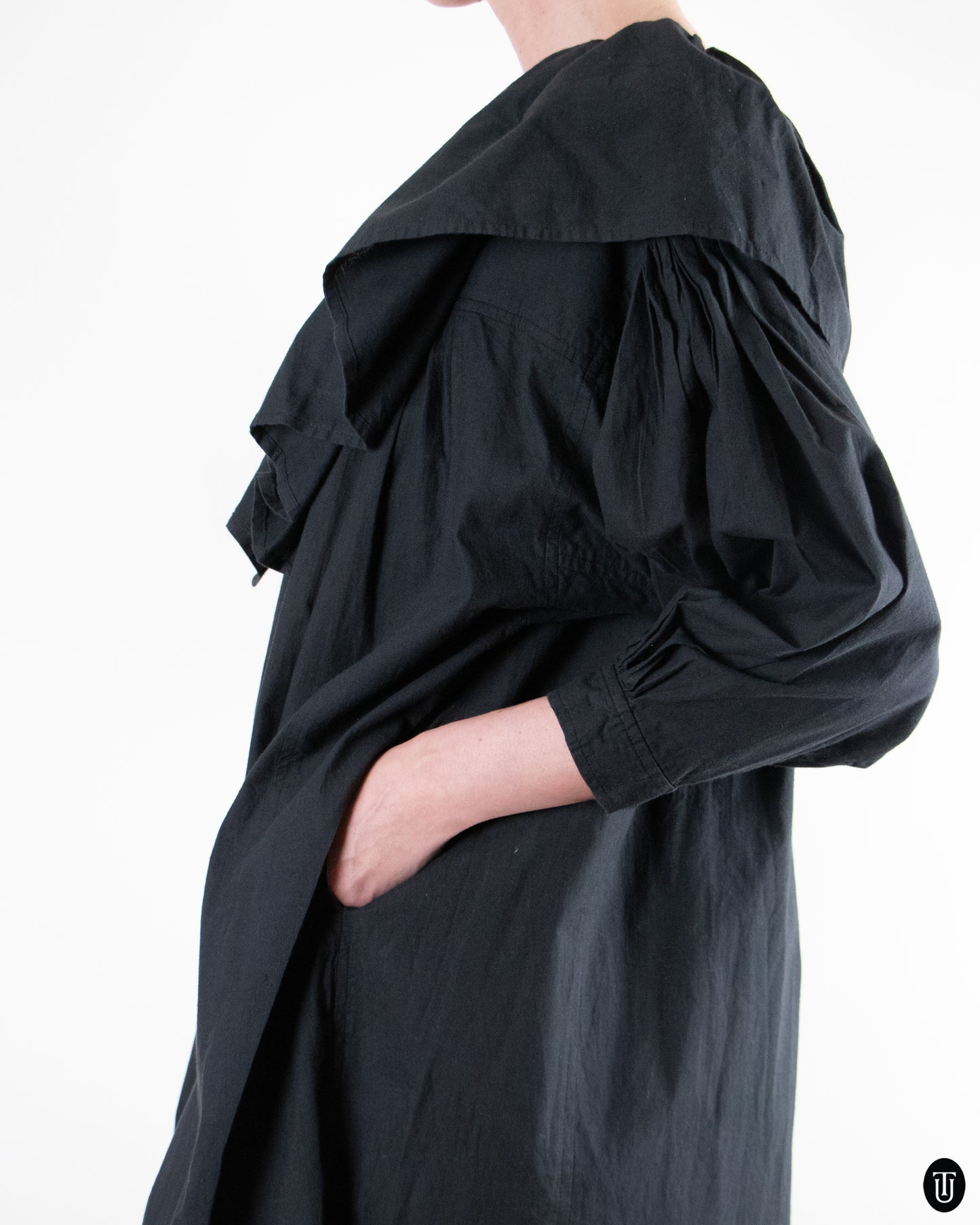 00's Comme Des Garçons Ruffled Boxy Dress M