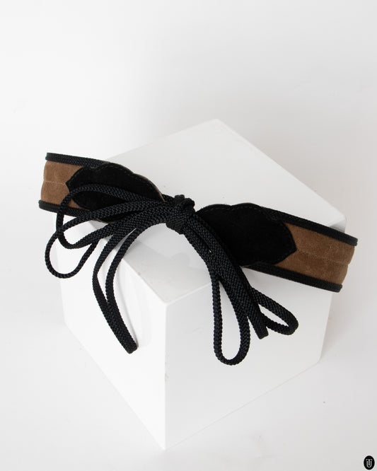 70's Yves Saint Laurent Suede Belt S