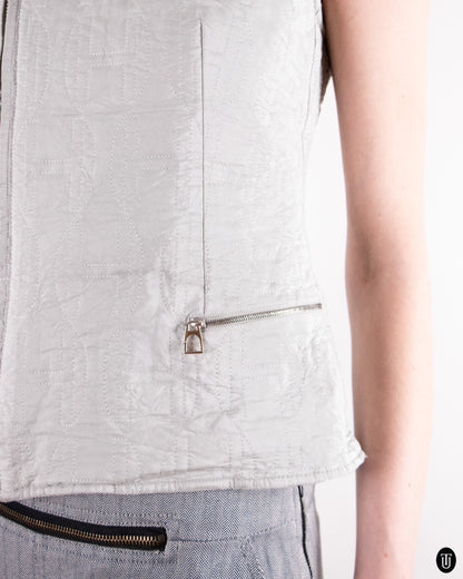 00's Hermès Silk Vest M