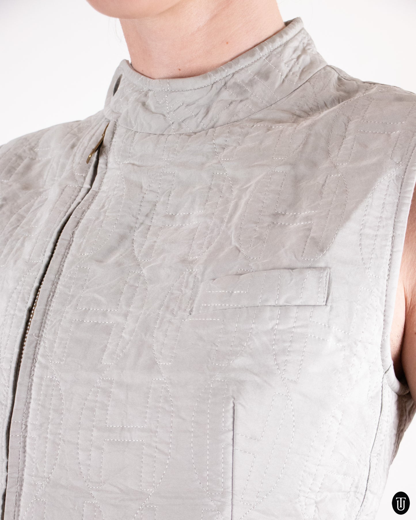 00's Hermès Silk Vest M