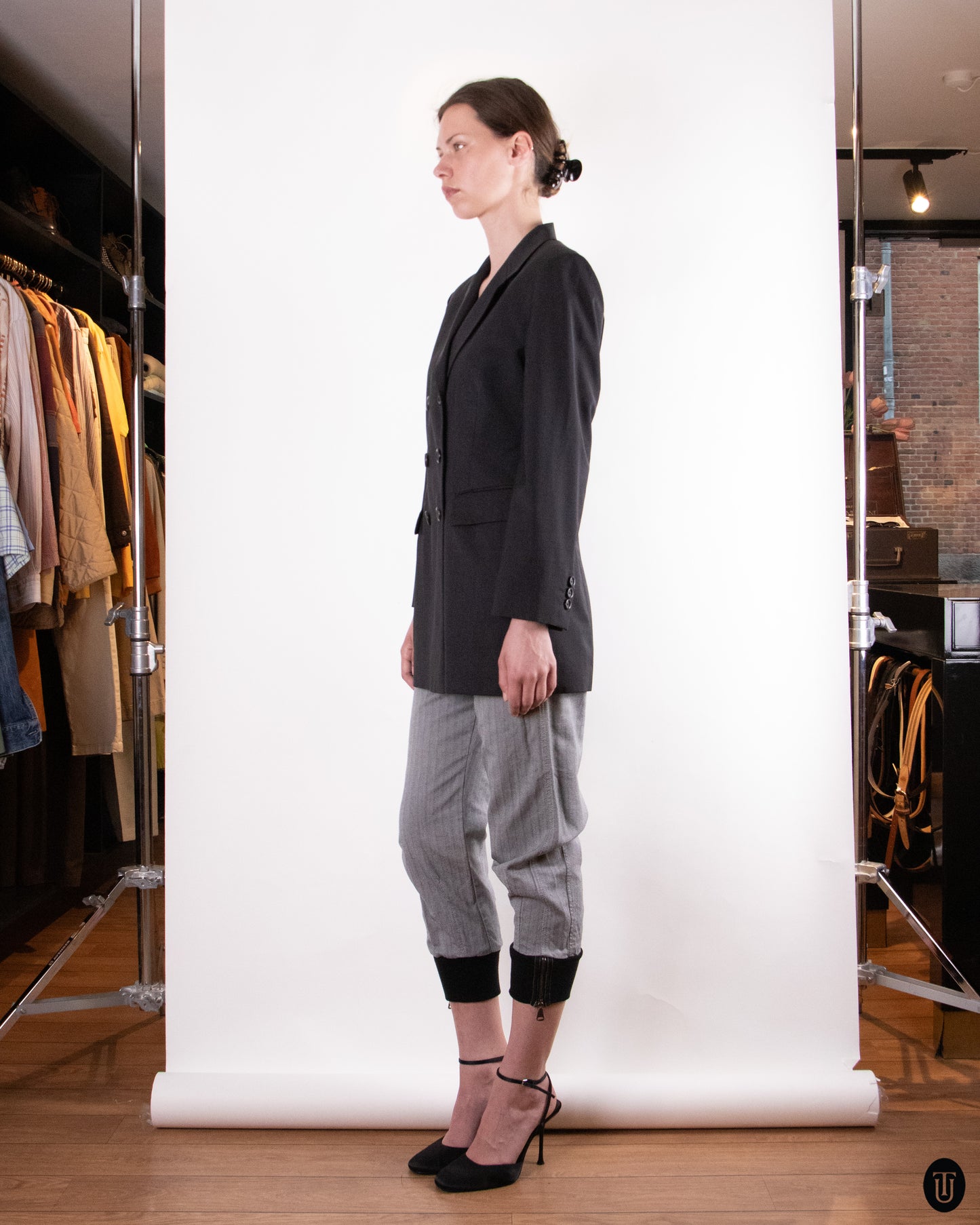 90's Jil Sander Dark Gray Wool Blazer M