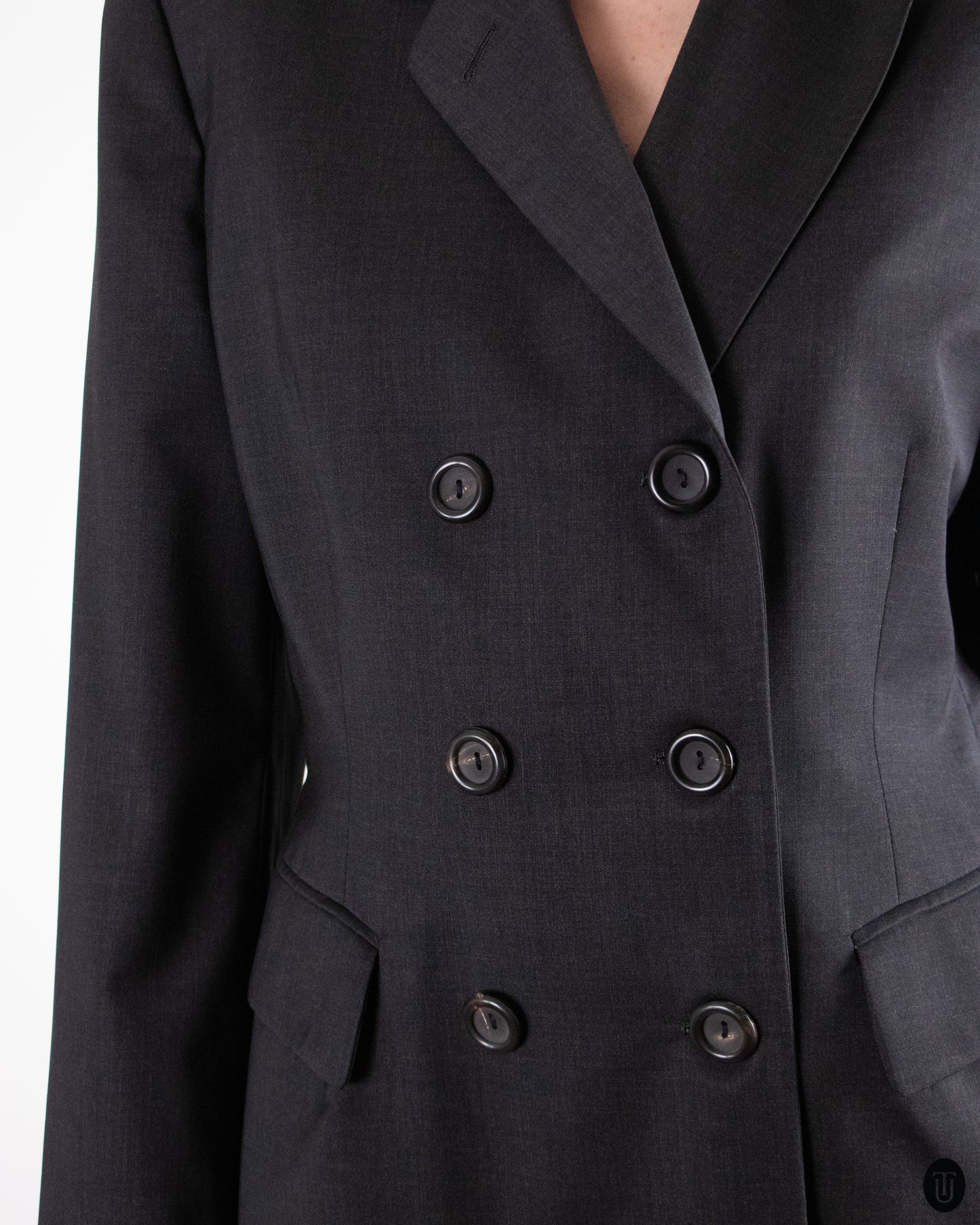 90's Jil Sander Dark Gray Wool Blazer M