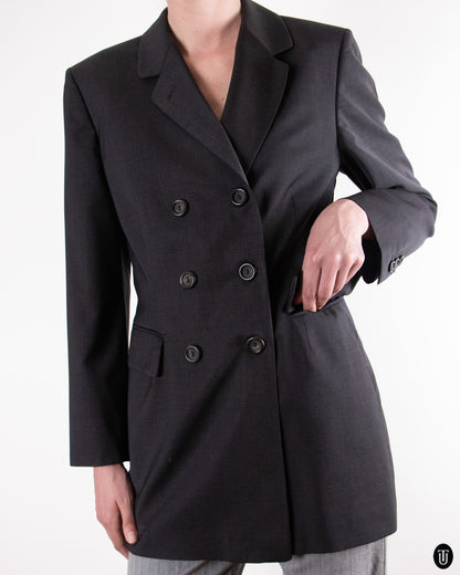 90's Jil Sander Dark Gray Wool Blazer M