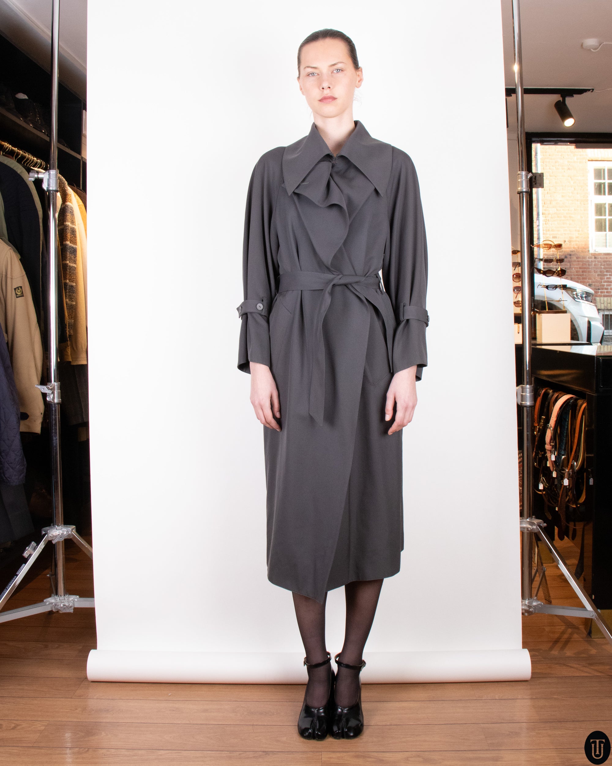 90s Claude Montana Trench Coat S