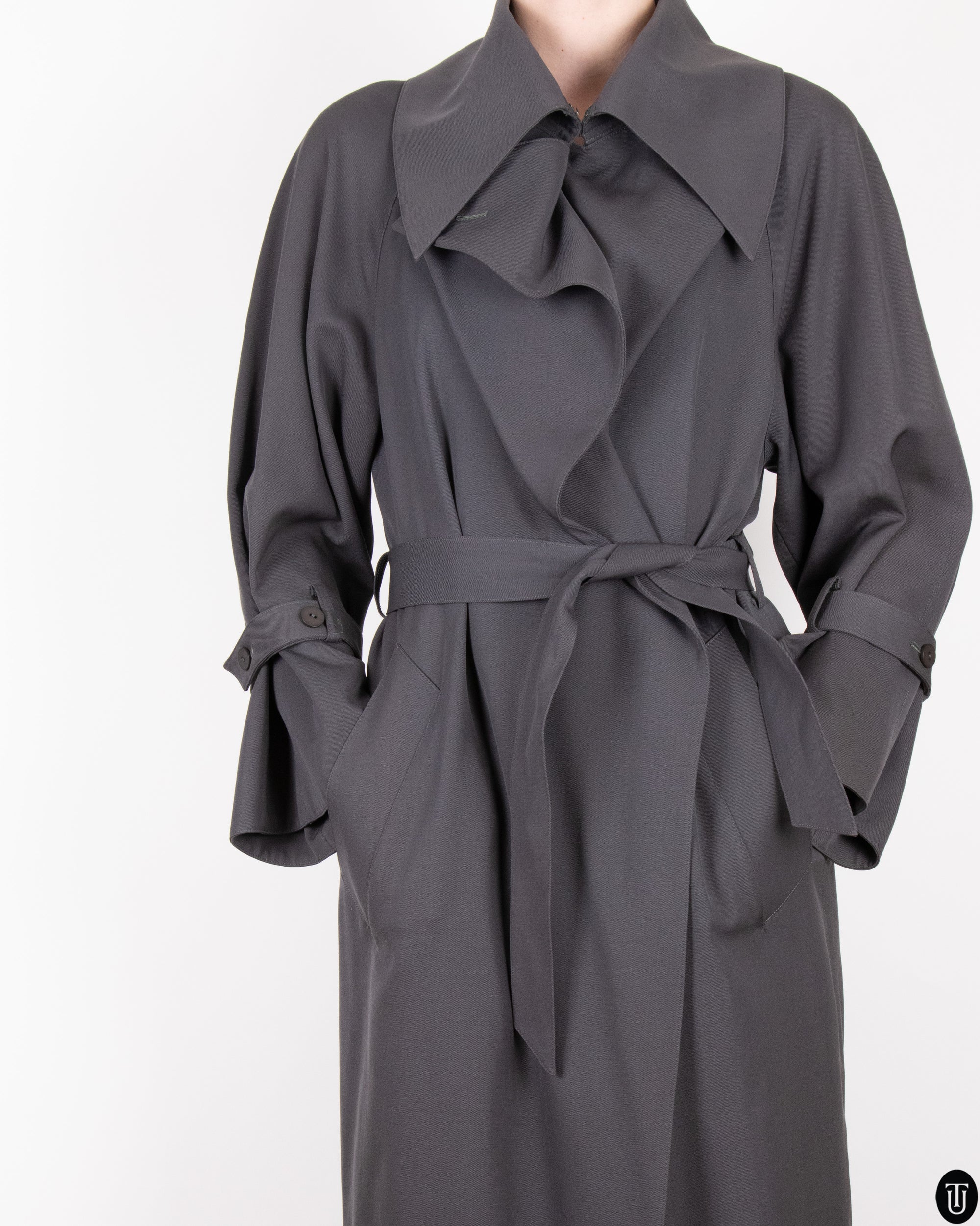 90s Claude Montana Trench Coat S