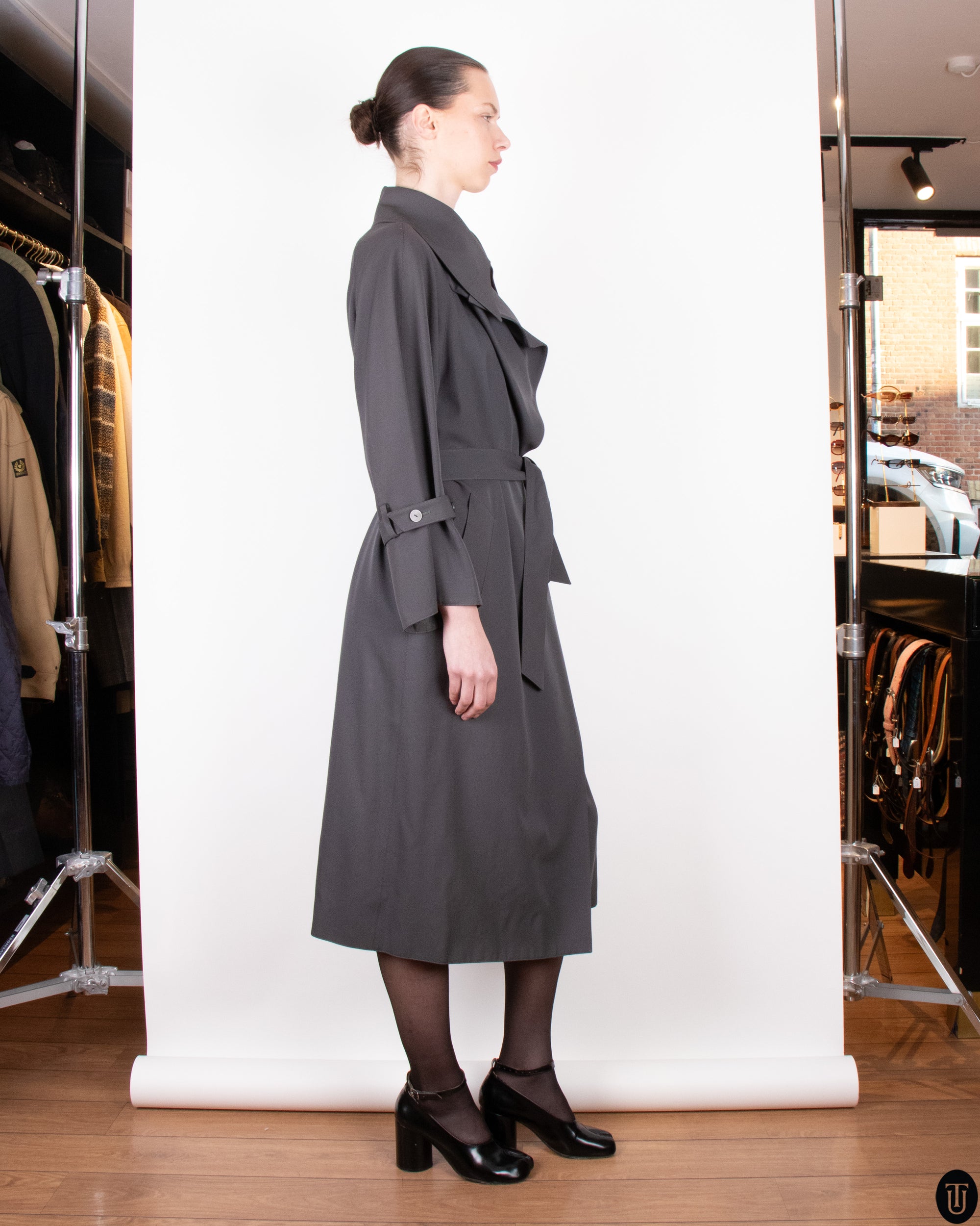 90s Claude Montana Trench Coat S