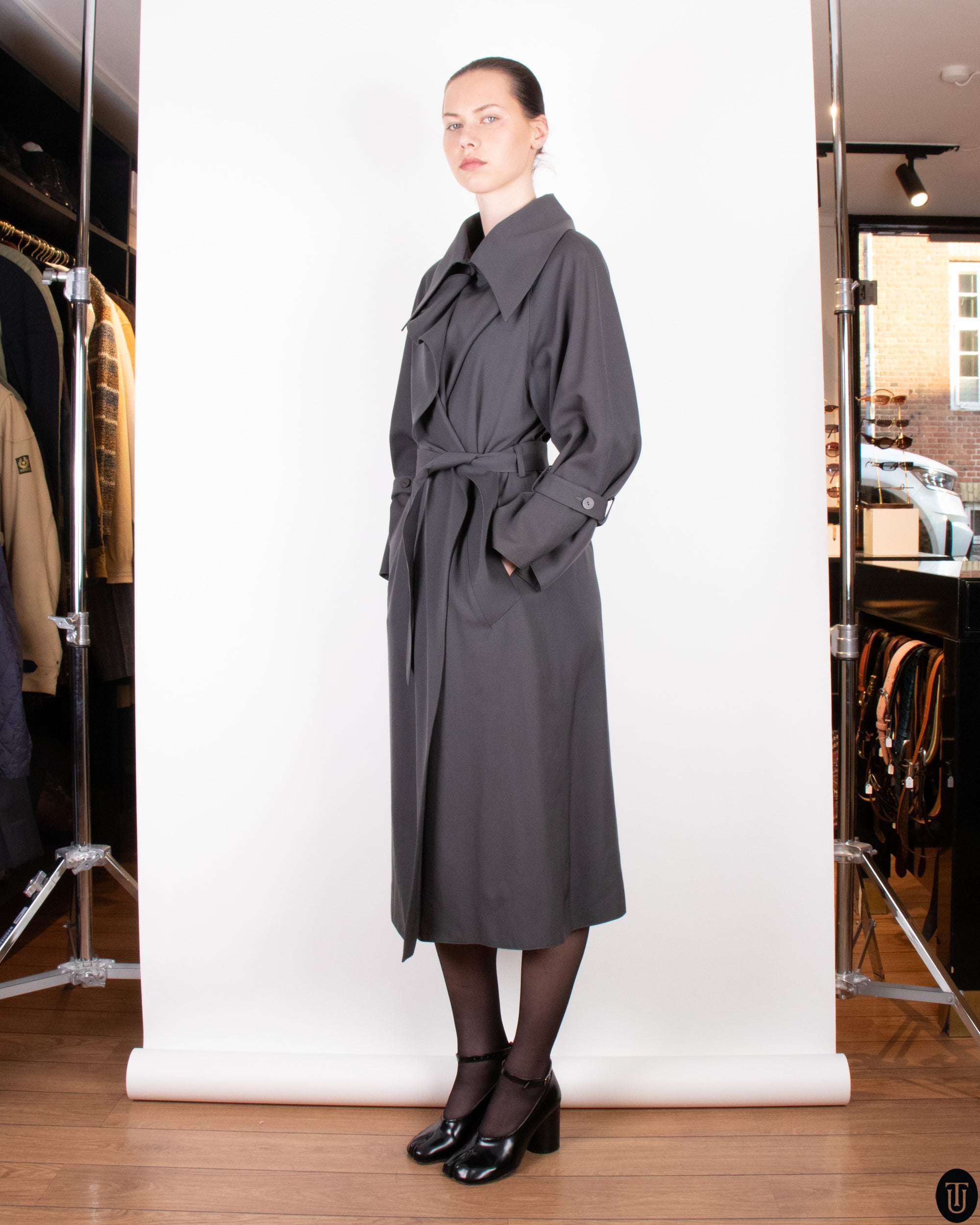 90s Claude Montana Trench Coat S