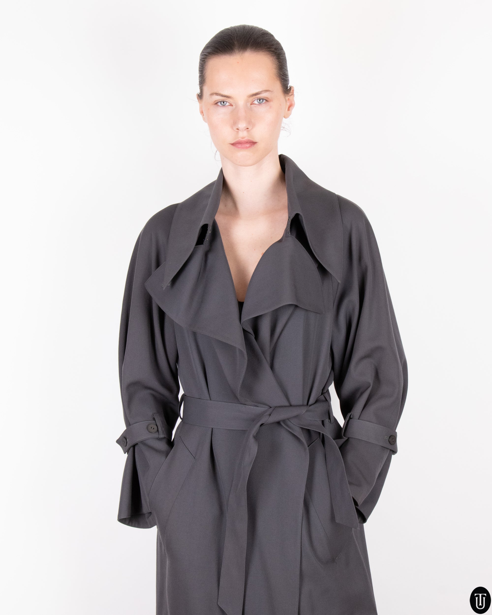 90s Claude Montana Trench Coat S