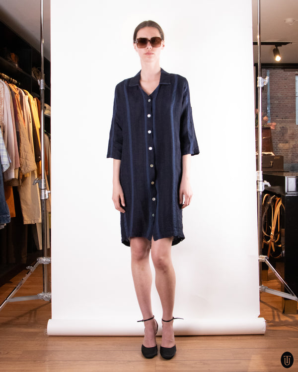 60's Linen Coat M