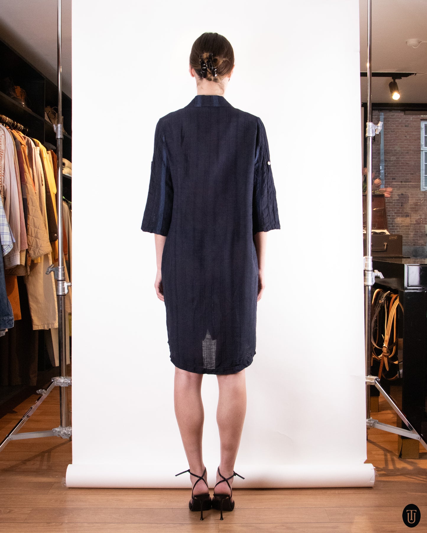 60's Linen Coat M