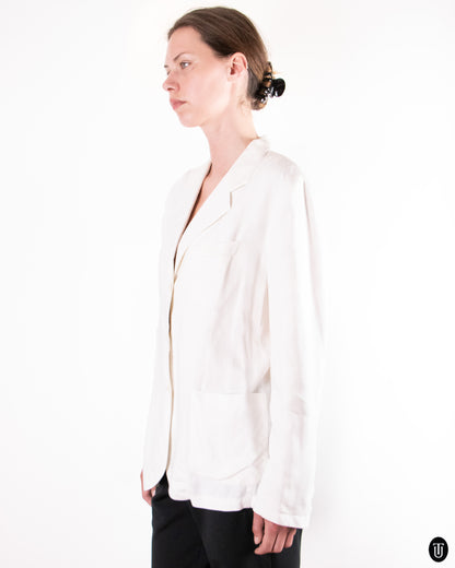 80's Armani "Jeans" Linen Jacket L