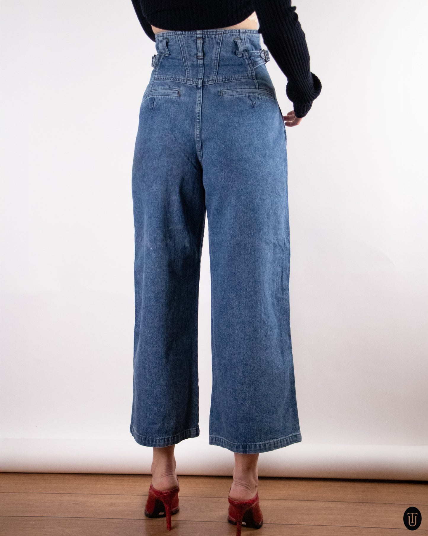 90's Ultra-High-Rise Girbaud Jeans S
