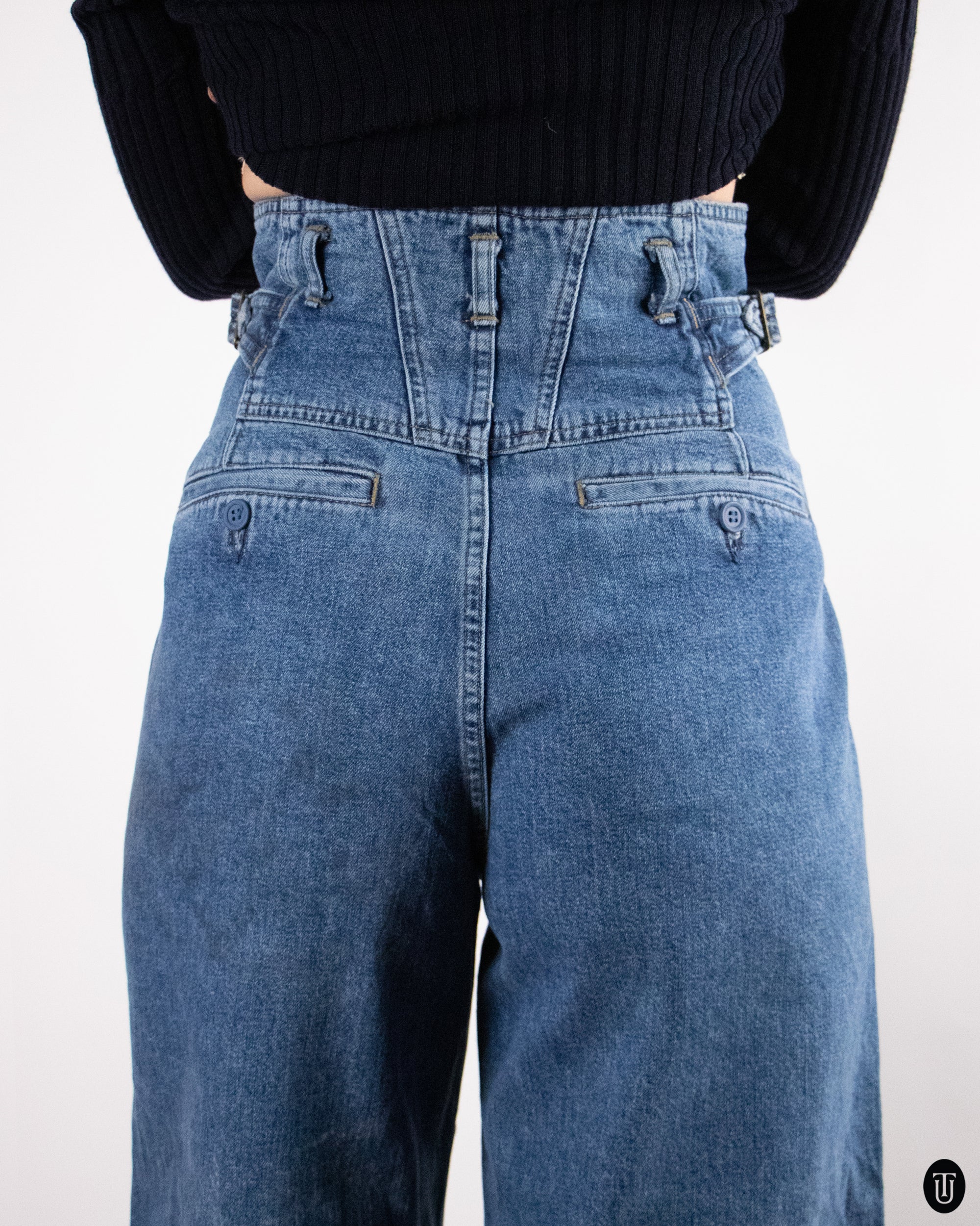 90's Ultra-High-Rise Girbaud Jeans S