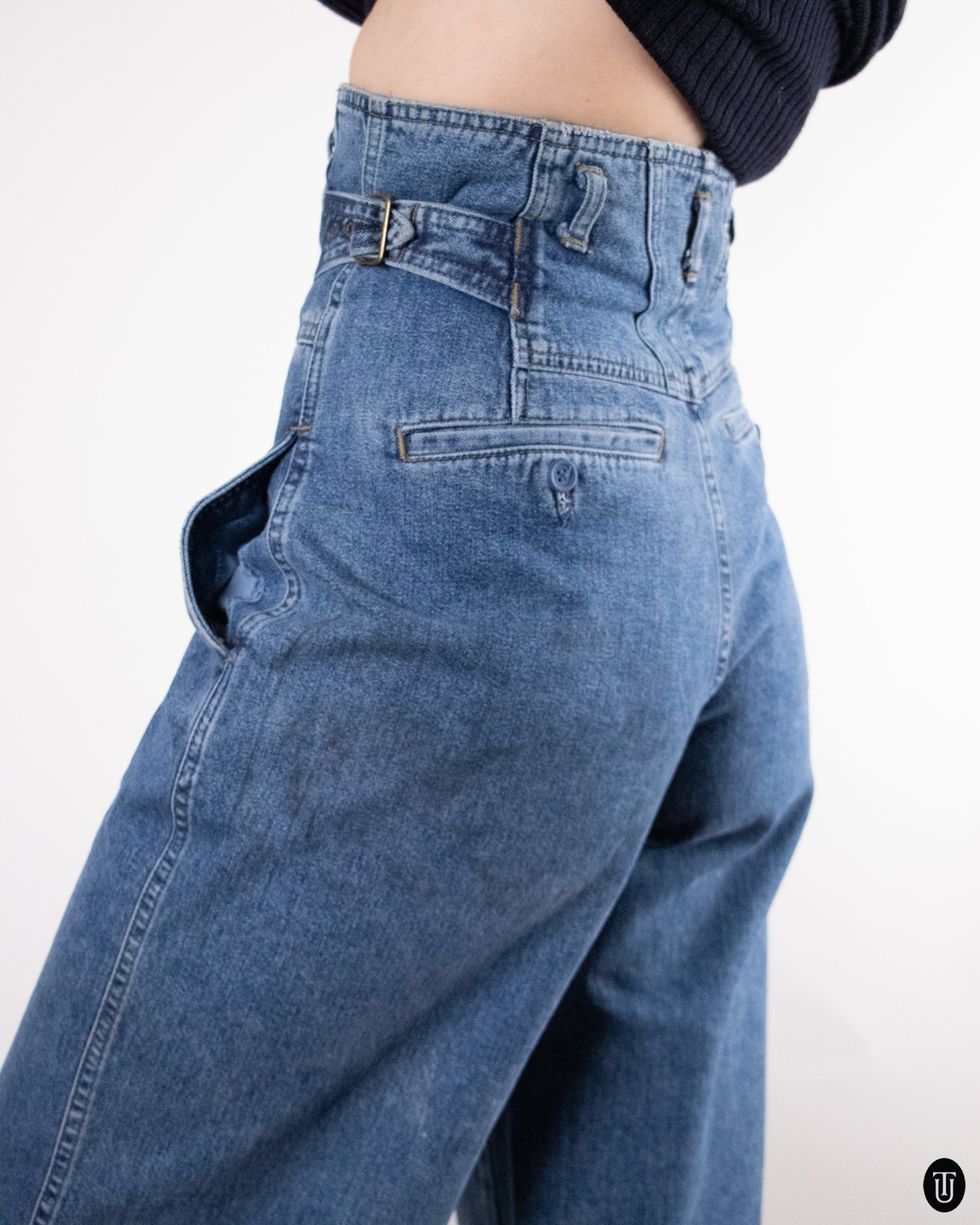 90's Ultra-High-Rise Girbaud Jeans S