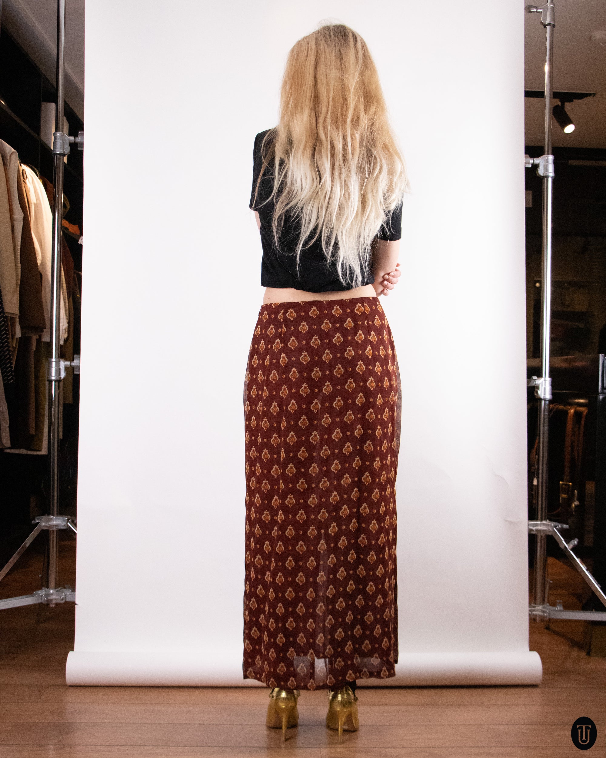 90's Dolce & Gabbana Maxi Skirt M