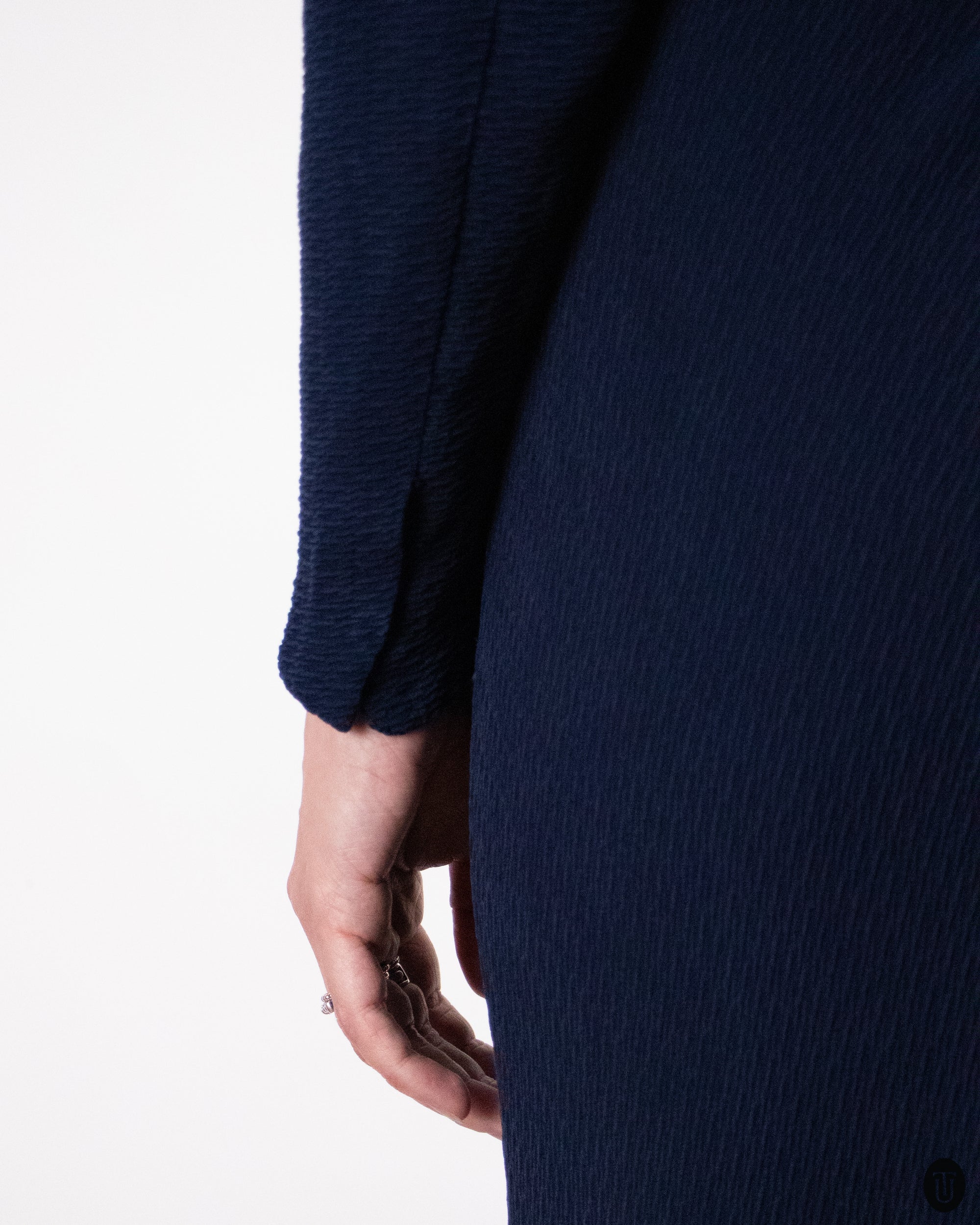 40's Vintage Blue Embellished Silk Gown M