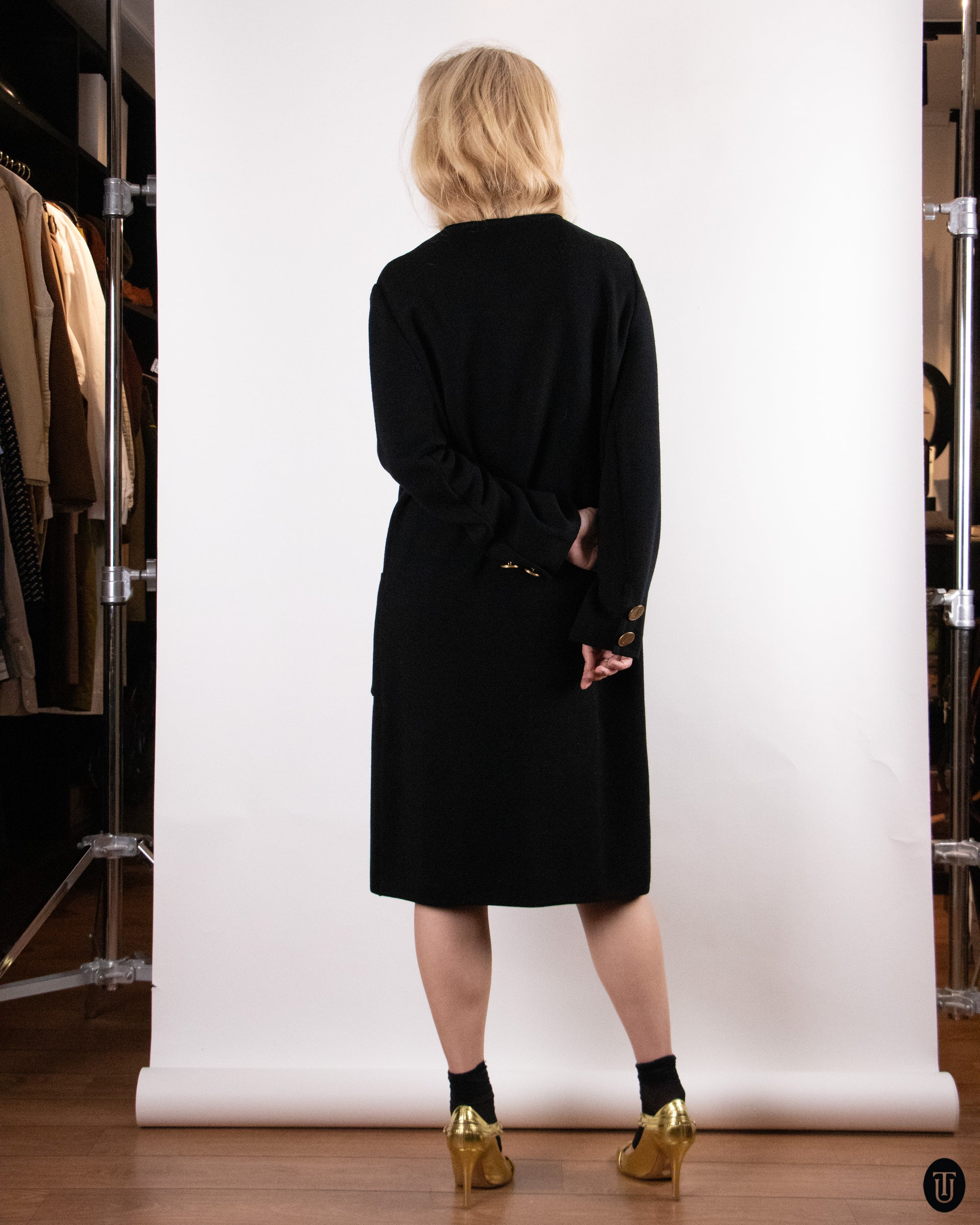 70's Yves Saint Laurent Wool Cardigan L