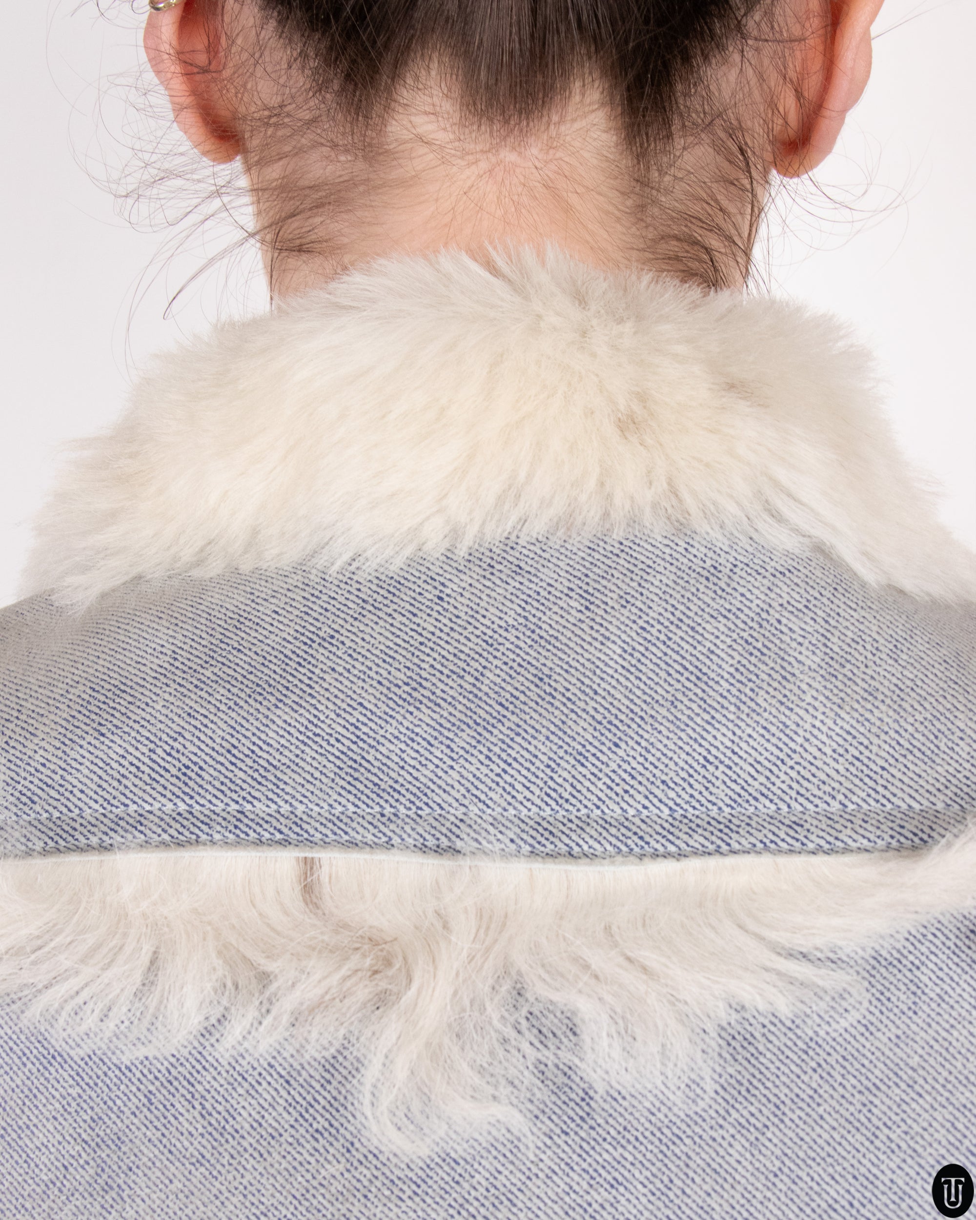00s D&G Suede and Shearling Jacket S