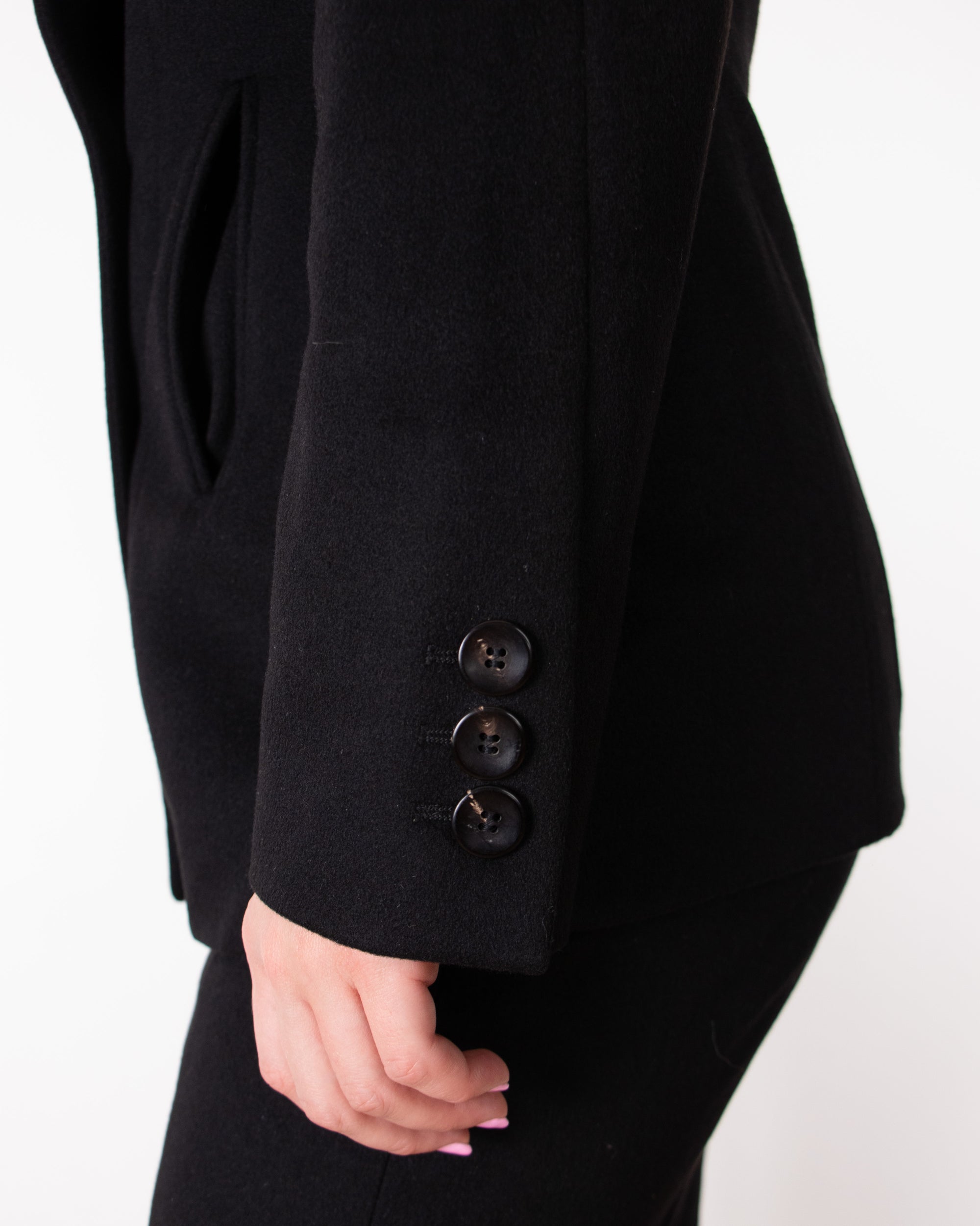 90s Jil Sander Double Breasteed Wool Skirt Suit M