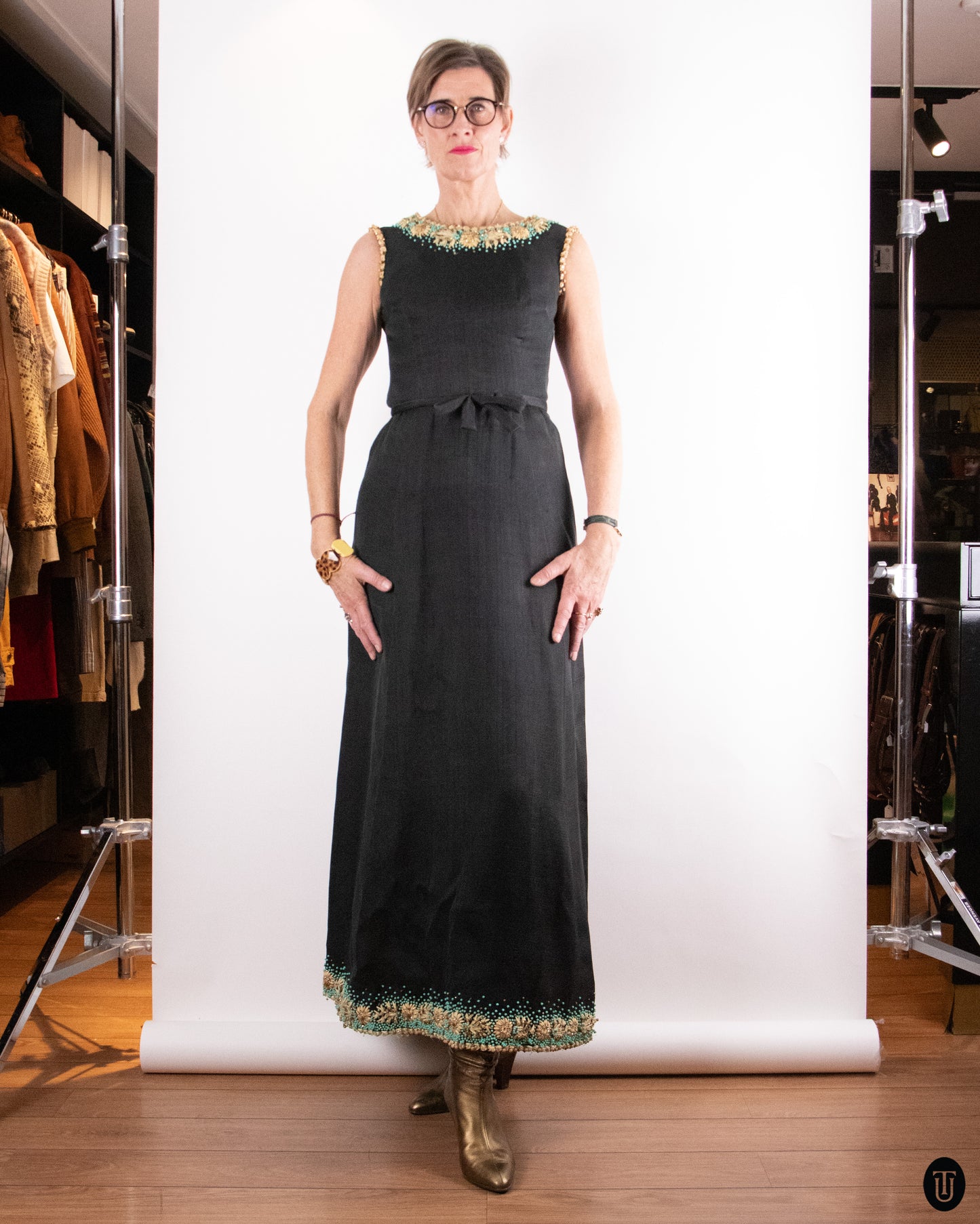 60's Pierre Balmain Couture Dress S