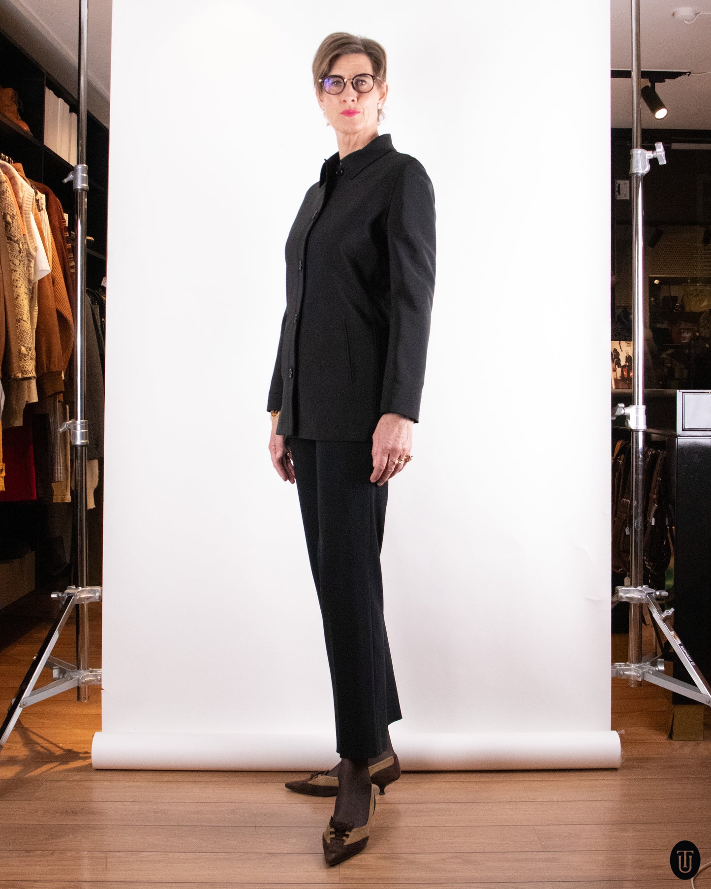 00's Prada Tailored Jacket and Trouser Set L