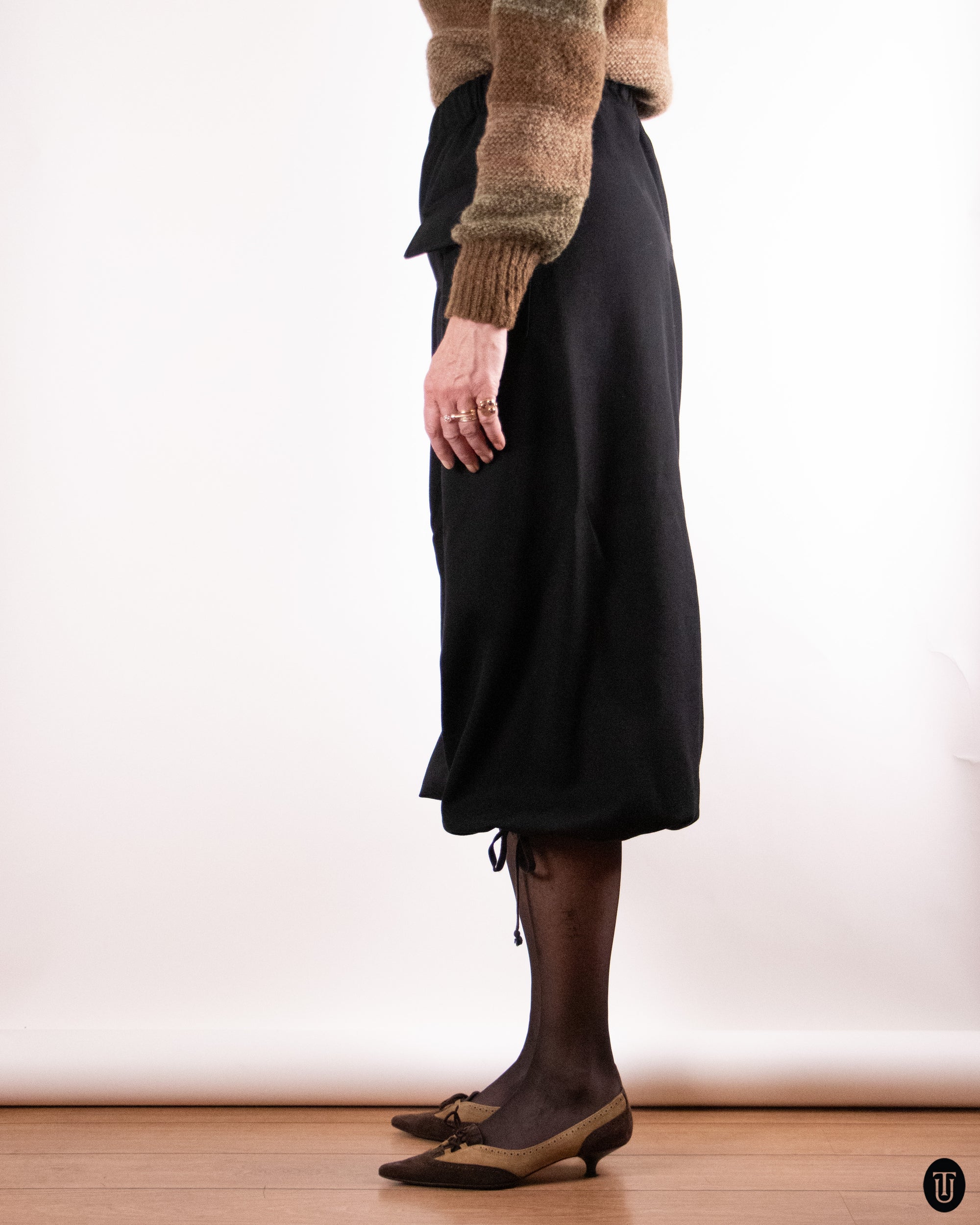 90's Comme des Garçons Wool Culotte Trousers M