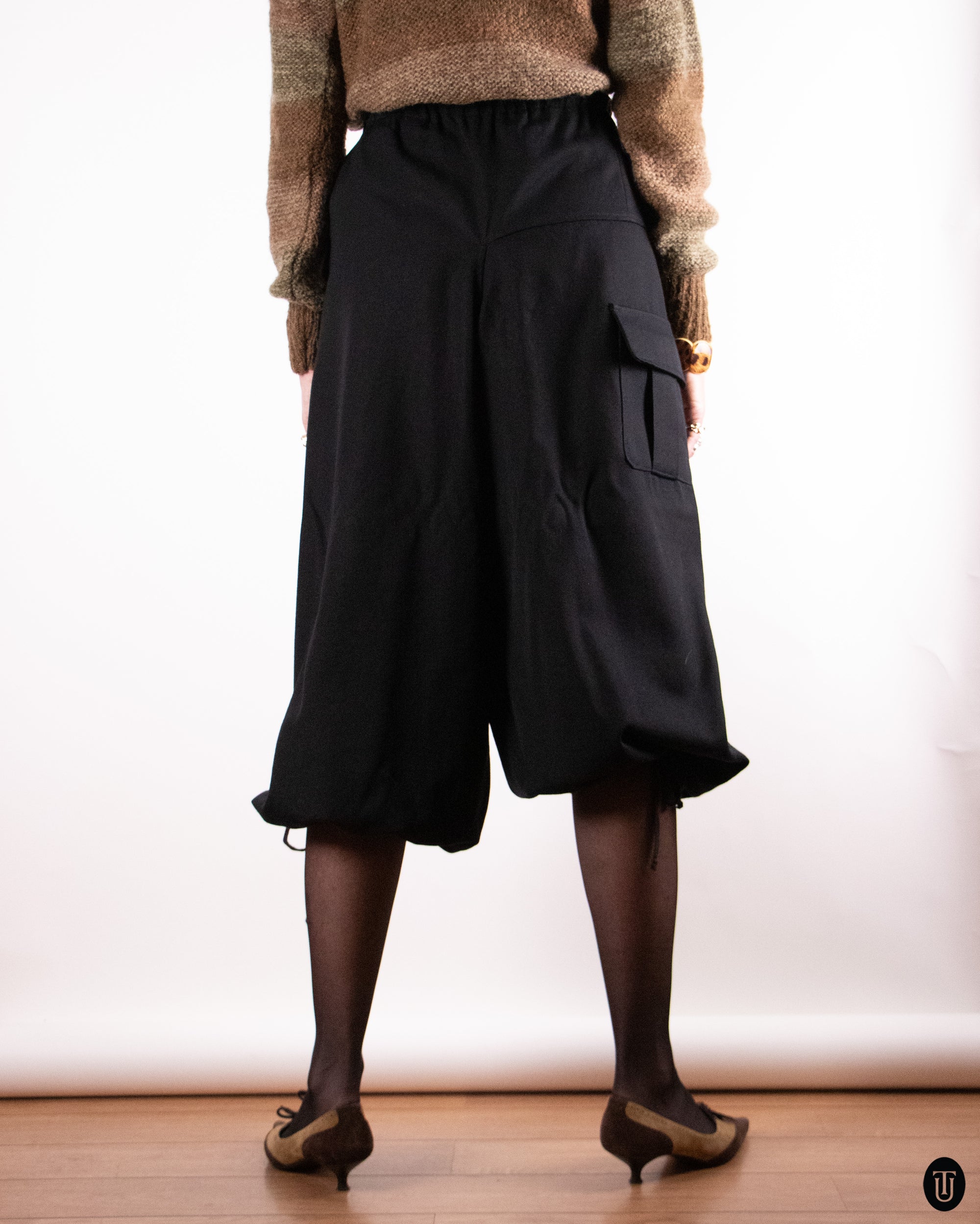 90's Comme des Garçons Wool Culotte Trousers M