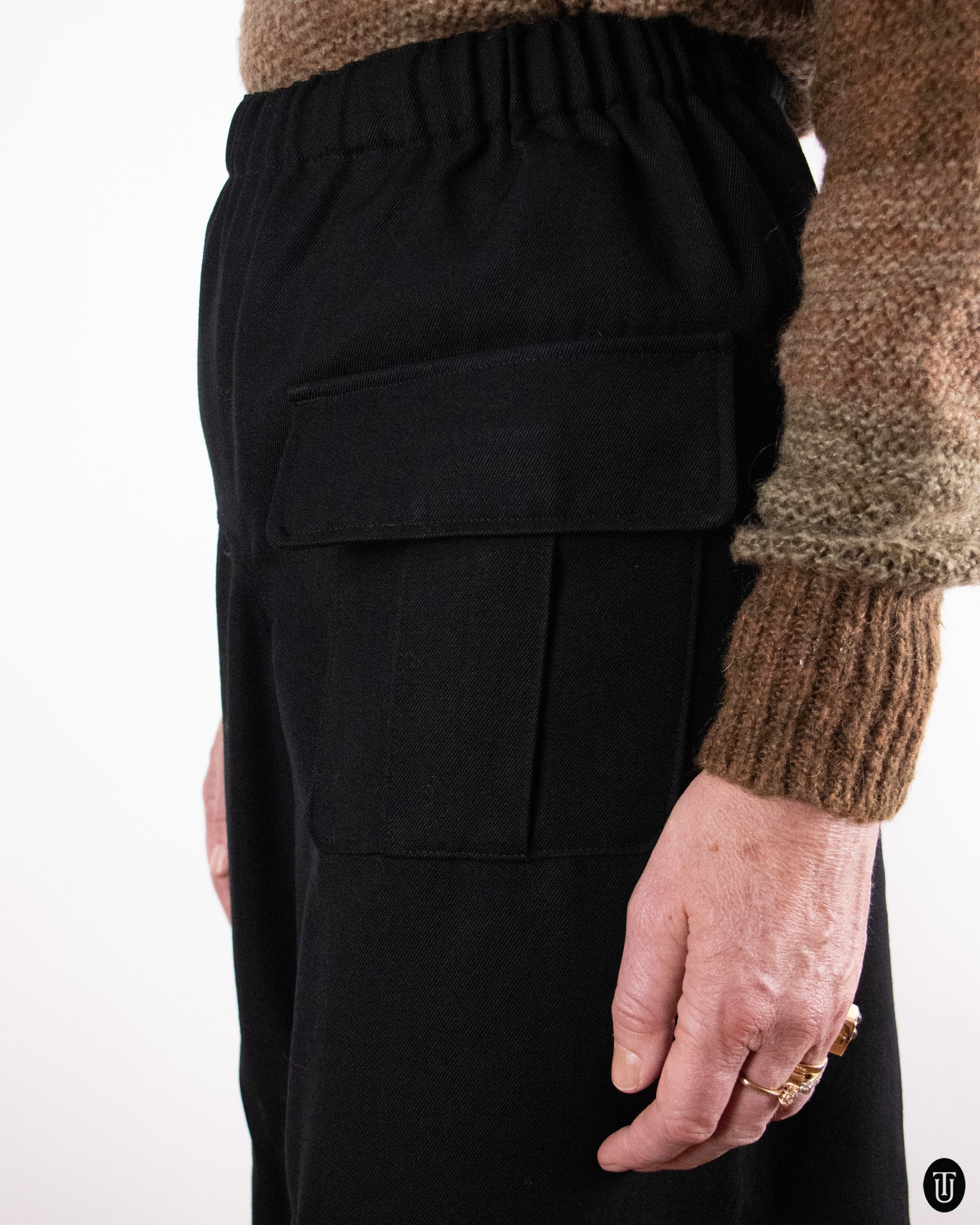 90's Comme des Garçons Wool Culotte Trousers M
