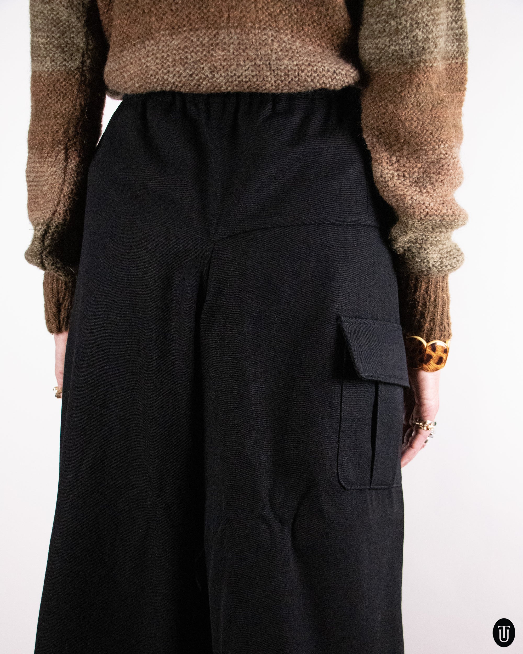90's Comme des Garçons Wool Culotte Trousers M