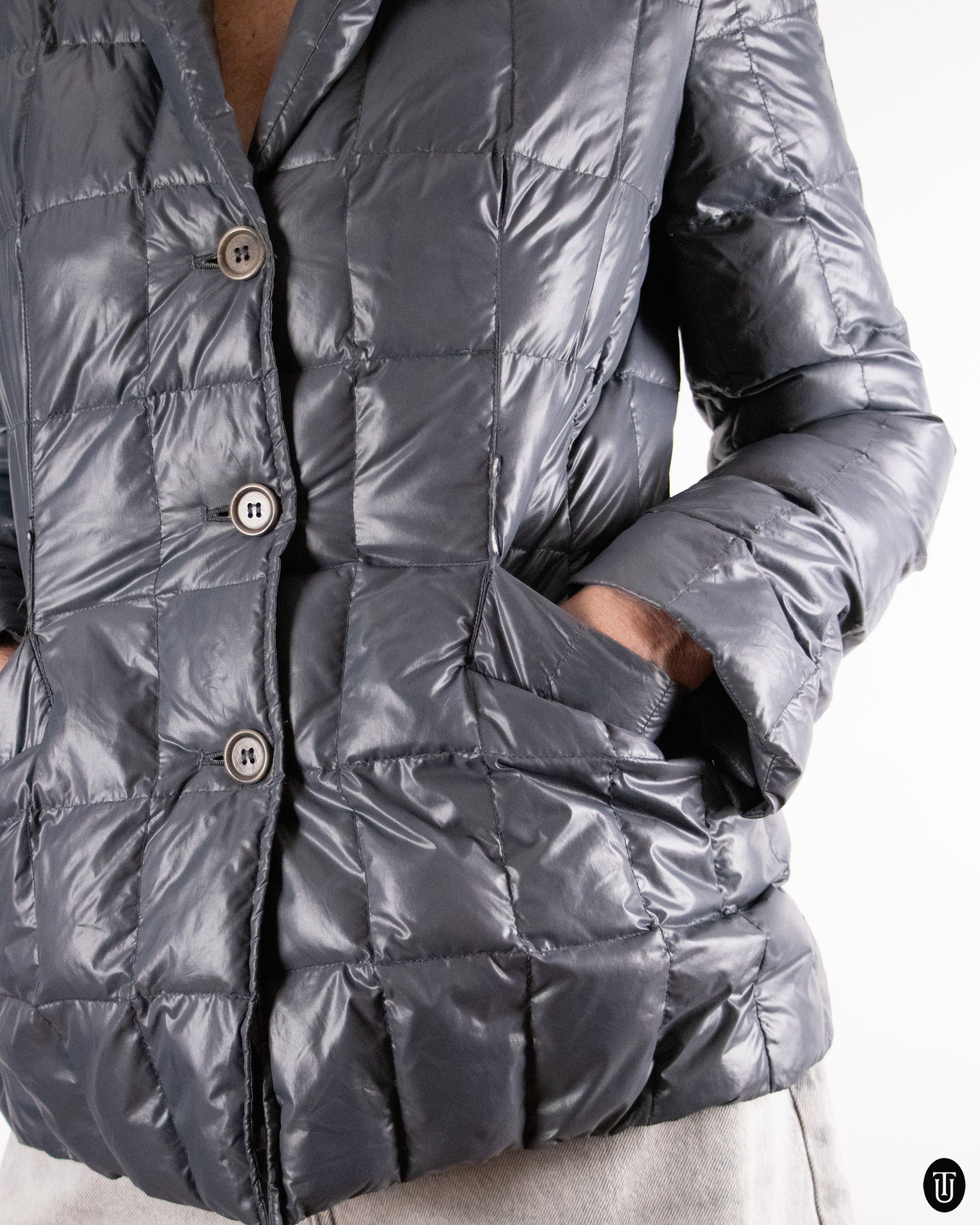00's Aspesi Glossy Quilted Puffer Jacket L