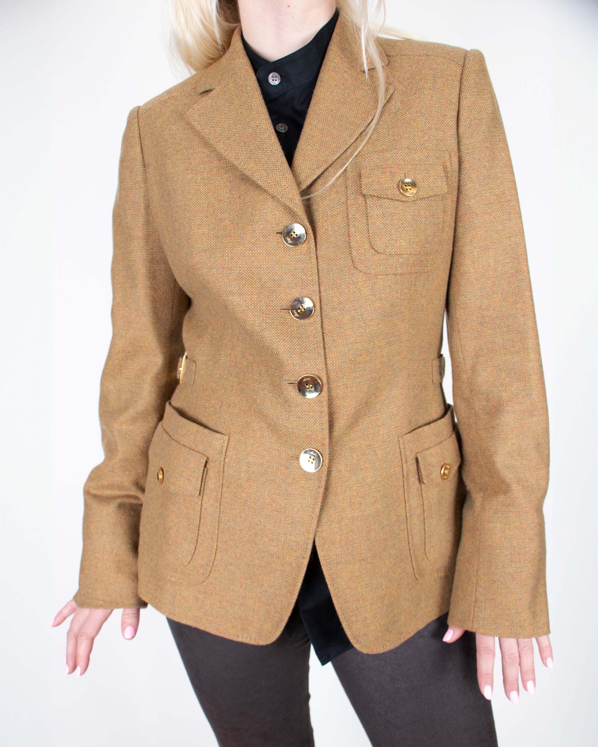 2000s Brioni Camel Wool Blazer M