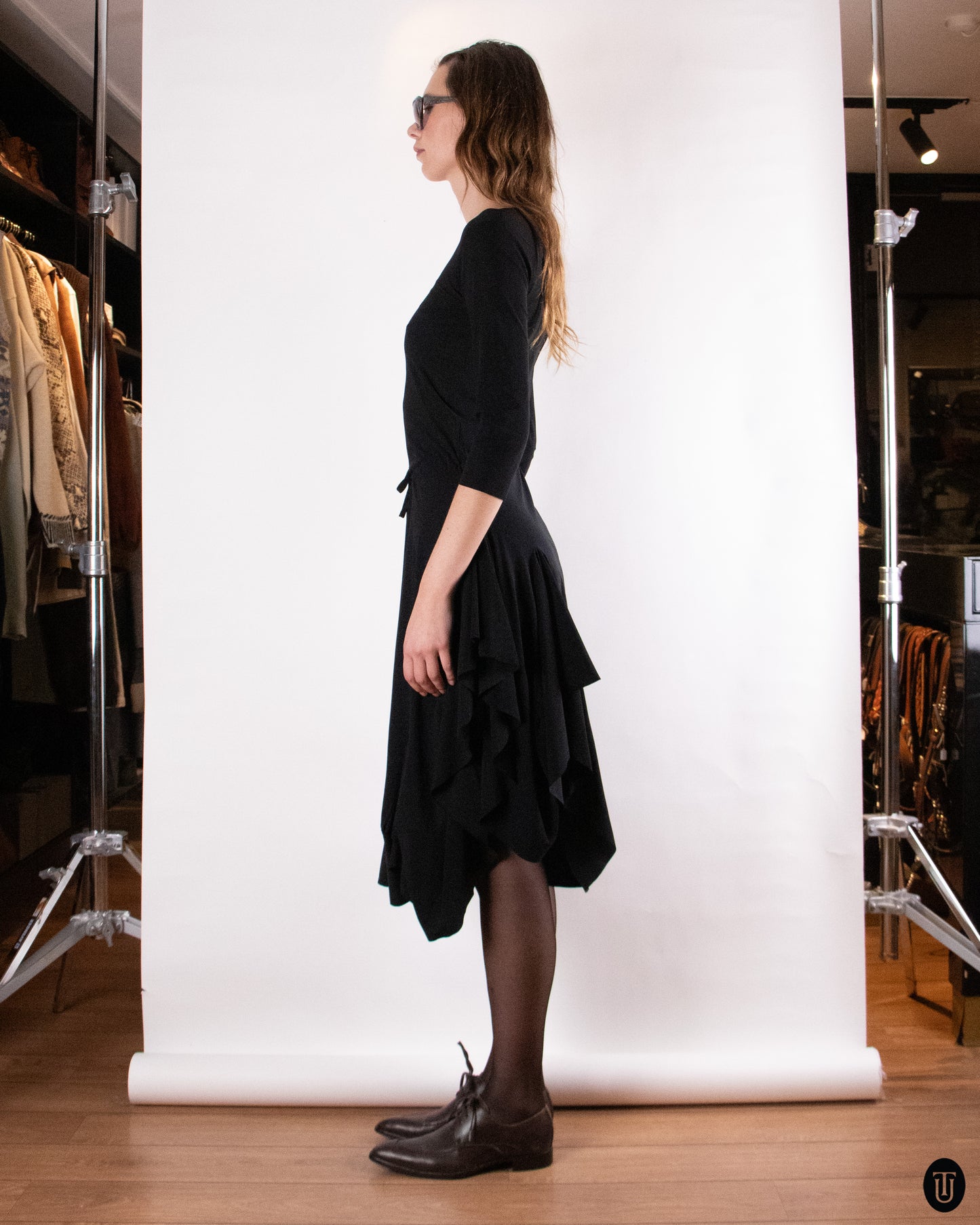 00's Marithé + François Girbaud Black Dress M