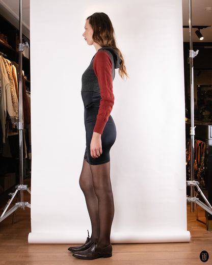 90's Jean Paul Gaultier Hooded Zip Dress S