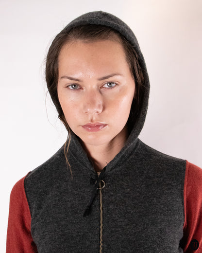 90's Jean Paul Gaultier Hooded Zip Dress S