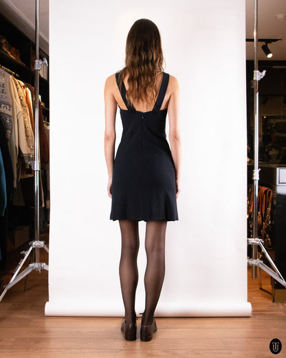 90's Chanel Wool Dress with Silk Lining XS